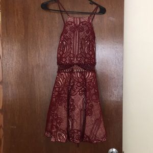 Semi formal maroon/burgundy dress